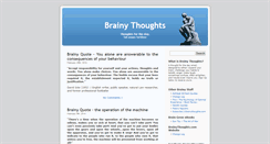 Desktop Screenshot of brainythoughts.com