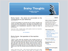 Tablet Screenshot of brainythoughts.com